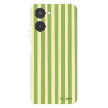 Picasee silikonski prozorni ovitek za Realme 10 4G - Lines Matcha