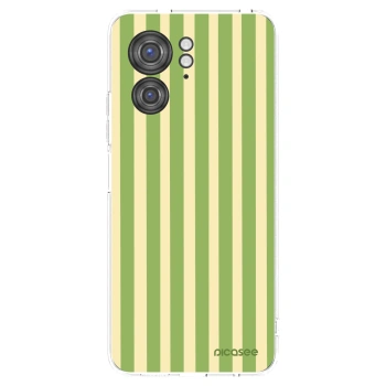 Picasee silikonski prozorni ovitek za Motorola Edge 40 - Lines Matcha