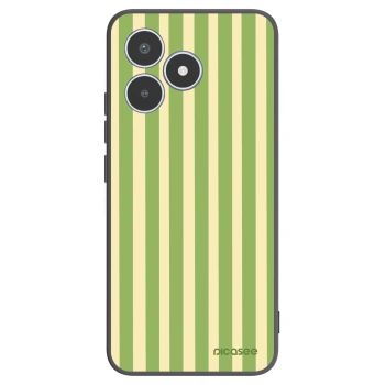 Picasee silikonski črni ovitek za Realme C53 - Lines Matcha