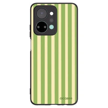 Picasee silikonski črni ovitek za Honor X7a - Lines Matcha