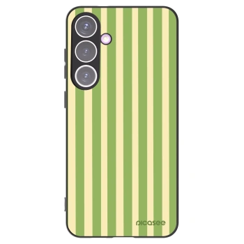 Picasee silikonski črni ovitek za Samsung Galaxy S24+ S926B 5G - Lines Matcha