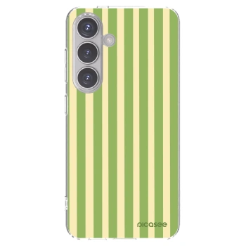 Picasee silikonski prozorni ovitek za Samsung Galaxy S24 S921B 5G - Lines Matcha