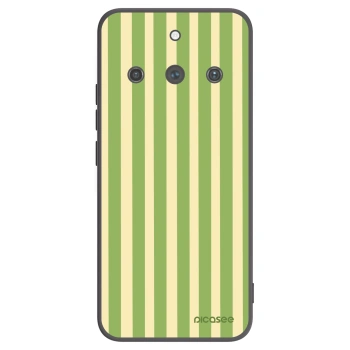 Picasee silikonski črni ovitek za Realme 11 Pro+ - Lines Matcha