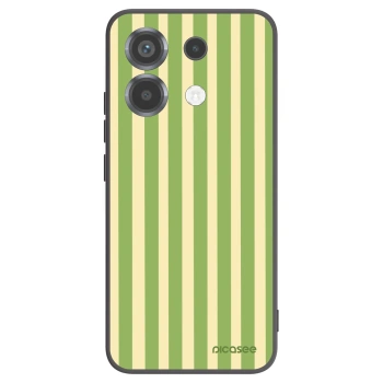 Picasee silikonski črni ovitek za Xiaomi Poco X6 - Lines Matcha