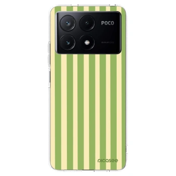 Picasee silikonski prozorni ovitek za Xiaomi Poco X6 Pro - Lines Matcha