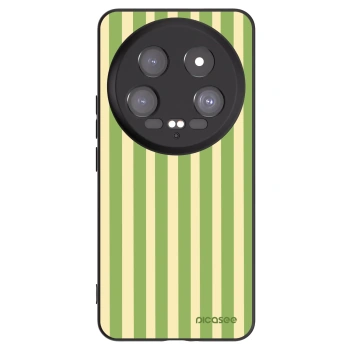 Picasee silikonski črni ovitek za Xiaomi 14 Ultra - Lines Matcha