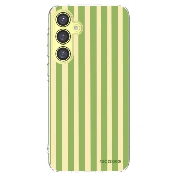 Picasee silikonski prozorni ovitek za Samsung Galaxy A35 5G A356B - Lines Matcha