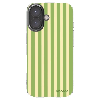 Picasee silikonski prozorni ovitek za Apple iPhone 16 - Lines Matcha