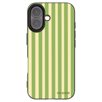 Picasee silikonski črni ovitek za Apple iPhone 16 - Lines Matcha