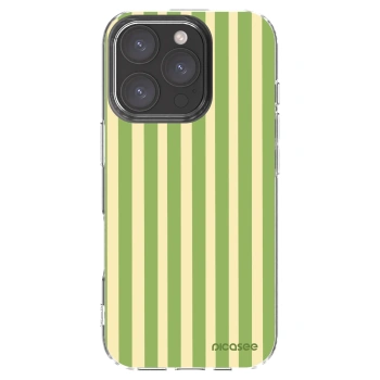 Picasee silikonski prozorni ovitek za Apple iPhone 16 Pro - Lines Matcha