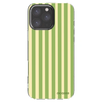 Picasee silikonski prozorni ovitek za Apple iPhone 16 Pro Max - Lines Matcha
