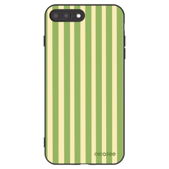 Picasee silikonski črni ovitek za Apple iPhone 8 Plus - Lines Matcha