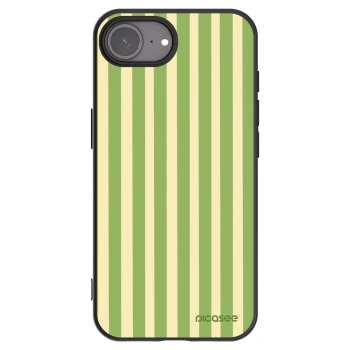 Picasee silikonski črni ovitek za Apple iPhone 16e - Lines Matcha