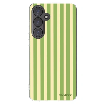 Picasee silikonski prozorni ovitek za Samsung Galaxy S24 FE S721B - Lines Matcha