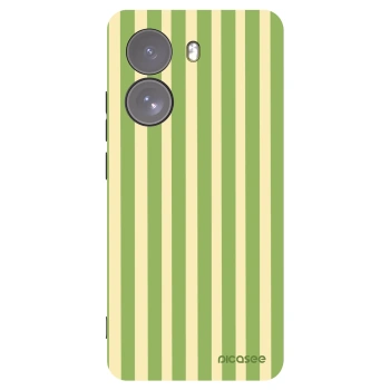 Picasee silikonski črni ovitek za Xiaomi Poco X7 - Lines Matcha