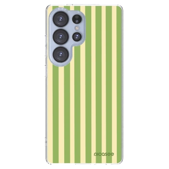 Picasee silikonski prozorni ovitek za Samsung Galaxy S25 Ultra 5G - Lines Matcha