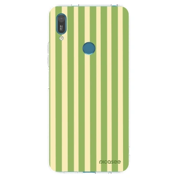 Picasee silikonski prozorni ovitek za Huawei Y7 2019 - Lines Matcha