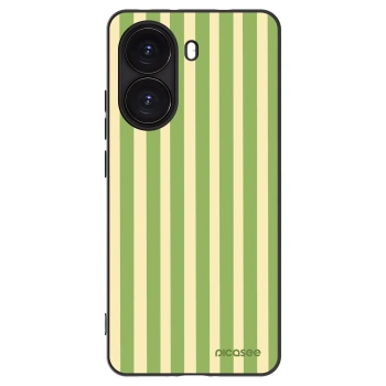 Picasee silikonski črni ovitek za Xiaomi Poco X7 Pro 5G - Lines Matcha