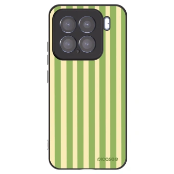 Picasee silikonski črni ovitek za Xiaomi 15 - Lines Matcha