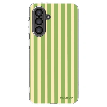 Picasee silikonski prozorni ovitek za Samsung Galaxy A56 5G A566B - Lines Matcha