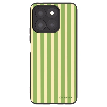 Picasee silikonski črni ovitek za Honor X8c - Lines Matcha