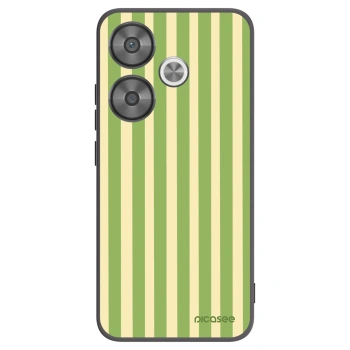 Picasee silikonski črni ovitek za Xiaomi Poco F6 - Lines Matcha