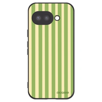 Picasee silikonski črni ovitek za Google Pixel 9a - Lines Matcha