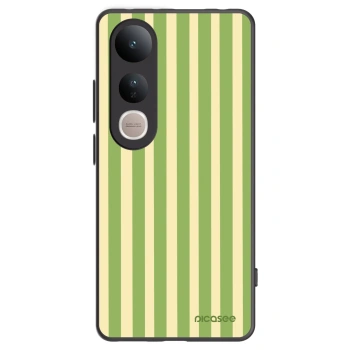 Picasee silikonski črni ovitek za Vivo V50 Lite 5G - Lines Matcha