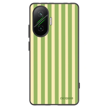 Picasee silikonski črni ovitek za Xiaomi Poco F7 Pro 5G - Lines Matcha
