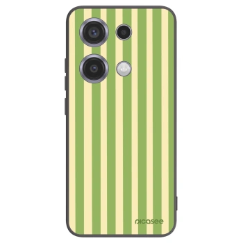 Picasee silikonski črni ovitek za Xiaomi Redmi Note 14S - Lines Matcha