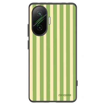 Picasee silikonski črni ovitek za Xiaomi Poco F7 5G - Lines Matcha