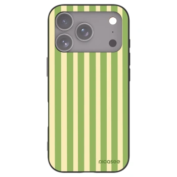 Picasee silikonski črni ovitek za Apple iPhone 17 Pro - Lines Matcha