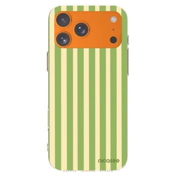 Picasee silikonski prozorni ovitek za Apple iPhone 17 Pro Max - Lines Matcha