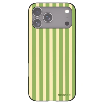 Picasee silikonski črni ovitek za Apple iPhone 17 Pro Max - Lines Matcha