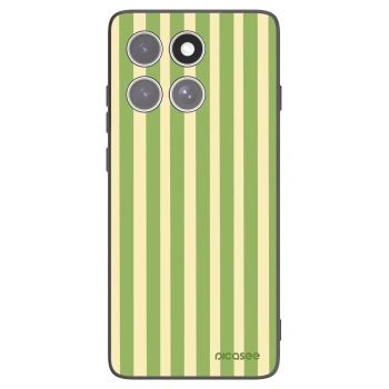 Picasee silikonski črni ovitek za Motorola Edge 60 Pro - Lines Matcha