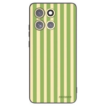 Picasee silikonski črni ovitek za Motorola Moto G86 5G - Lines Matcha