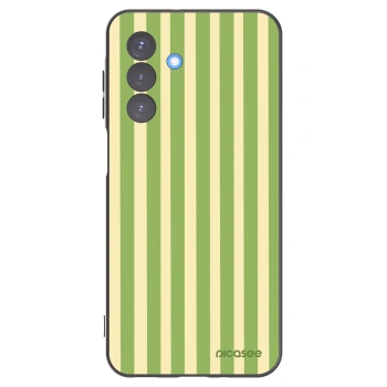 Picasee silikonski črni ovitek za Samsung Galaxy A17 5G - Lines Matcha