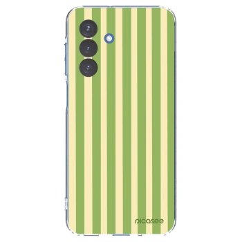 Picasee silikonski prozorni ovitek za Samsung Galaxy A17 5G - Lines Matcha