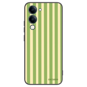Picasee silikonski črni ovitek za Vivo Y29s 5G - Lines Matcha