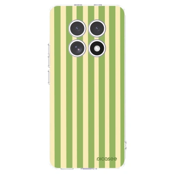 Picasee silikonski prozorni ovitek za Xiaomi Redmi Note 15 4G - Lines Matcha