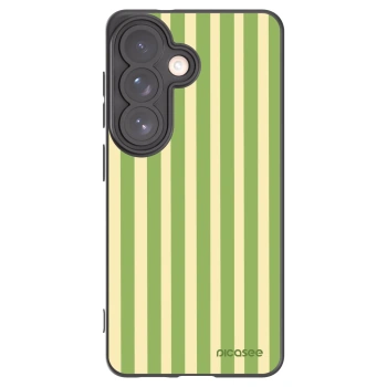 Picasee silikonski črni ovitek za Samsung Galaxy S26 - Lines Matcha