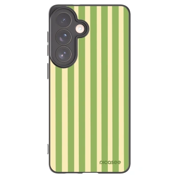 Picasee silikonski črni ovitek za Samsung Galaxy S26+ - Lines Matcha