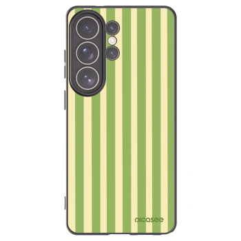 Picasee silikonski črni ovitek za Samsung Galaxy S26 Ultra - Lines Matcha
