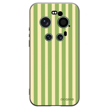 Picasee silikonski črni ovitek za Xiaomi 17 Ultra - Lines Matcha