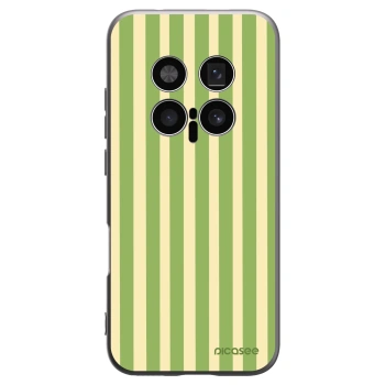 Picasee silikonski črni ovitek za Honor Magic8 Pro 5G - Lines Matcha