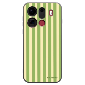 Picasee silikonski črni ovitek za OPPO Find X9 Pro - Lines Matcha