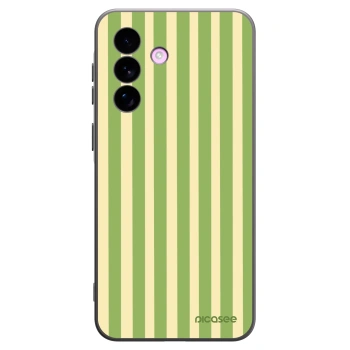 Picasee silikonski črni ovitek za Samsung Galaxy A57 5G - Lines Matcha