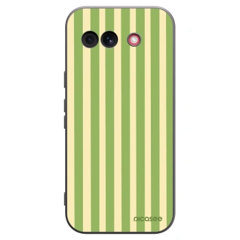 Picasee silikonski črni ovitek za Google Pixel 10a - Lines Matcha