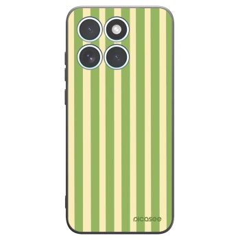 Picasee silikonski črni ovitek za Motorola Edge 70 Fusion - Lines Matcha
