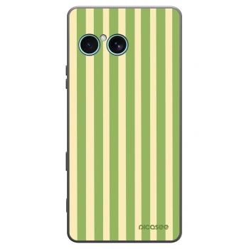 Picasee silikonski črni ovitek za Sony Xperia 10 VII - Lines Matcha